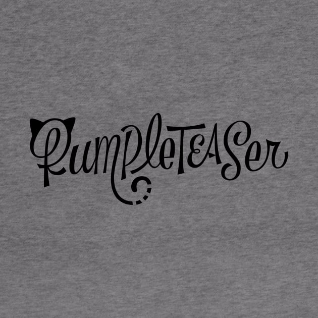 Rumpleteaser Black Text Logo by Rumpleteaser